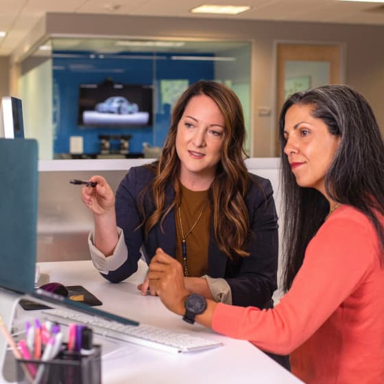 Cherokee Driving School instructor working with a student
